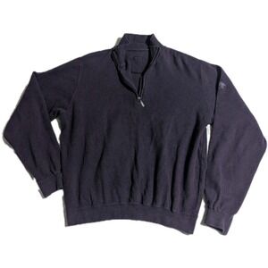 Carnoustie Fleece Quarter Zip Pullover 2XL Purple‎ Golf Sweater 25" P2P - Read